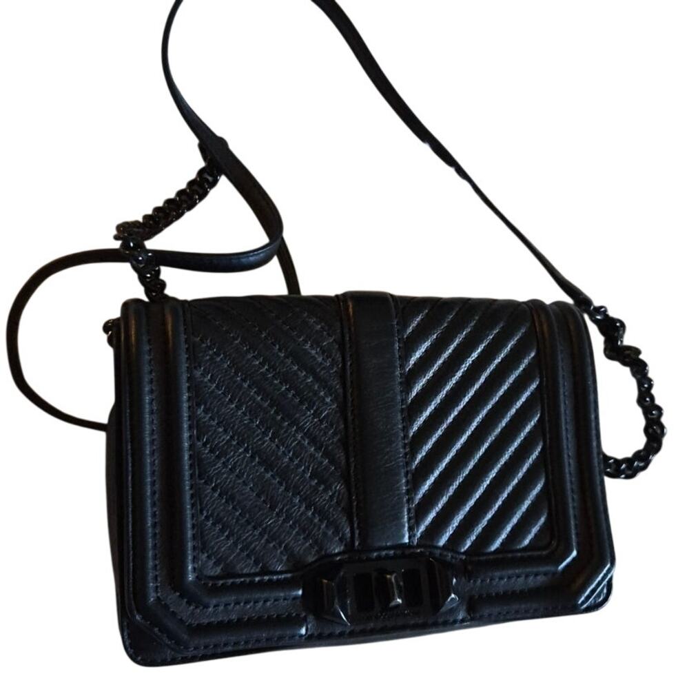 Rebecca Minkoff Women's Chevron Quilted Love Crossbody Bag